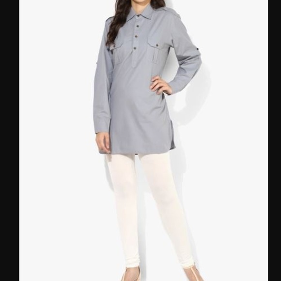 Tops - Grey Kurta